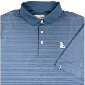 Kjus Mens Polo Shirt Preston Trail Golf Club Size 50 Medium Comfort Fit Stripe